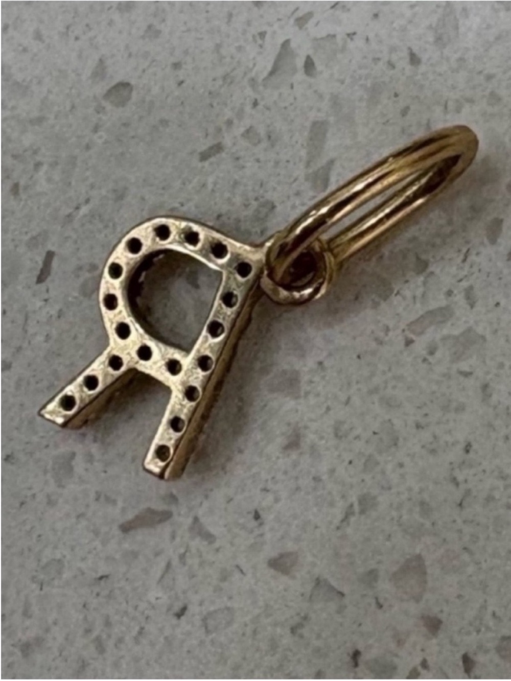 BRUNA THE LABEL LAB-GROWN DIAMOND LETTER CHARM - Picture 7 of 11